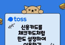 토스 카드값 줄이기